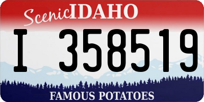 ID license plate I358519