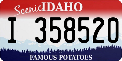 ID license plate I358520