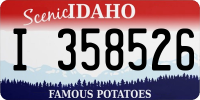 ID license plate I358526