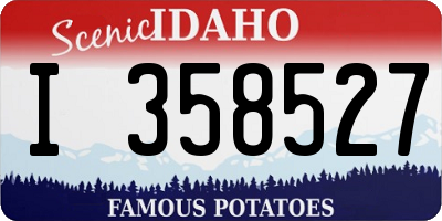 ID license plate I358527