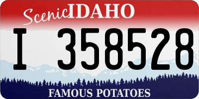 ID license plate I358528
