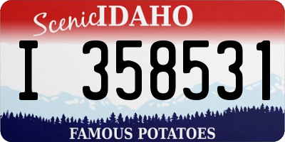 ID license plate I358531
