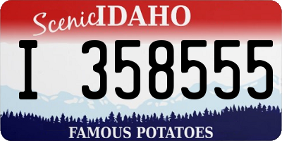 ID license plate I358555