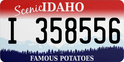 ID license plate I358556