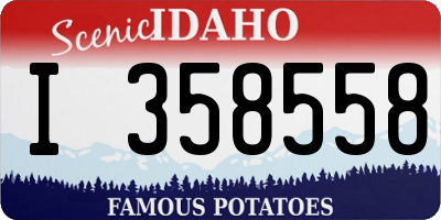 ID license plate I358558