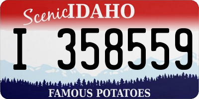 ID license plate I358559