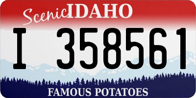 ID license plate I358561