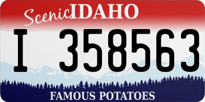 ID license plate I358563