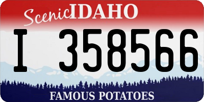 ID license plate I358566