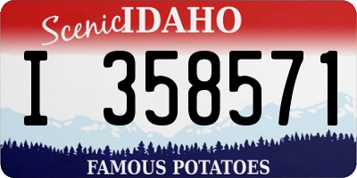 ID license plate I358571