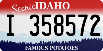 ID license plate I358572