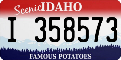 ID license plate I358573