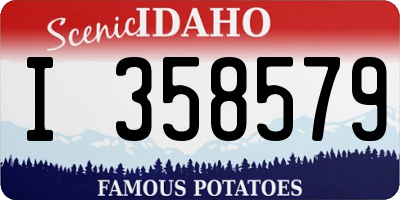 ID license plate I358579