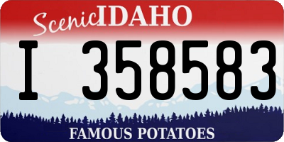 ID license plate I358583