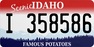 ID license plate I358586