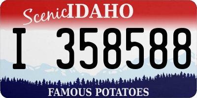 ID license plate I358588