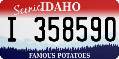 ID license plate I358590