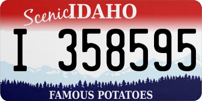 ID license plate I358595