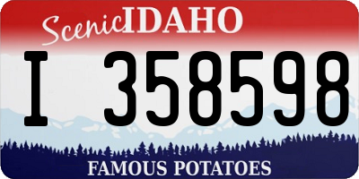 ID license plate I358598