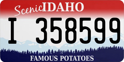 ID license plate I358599