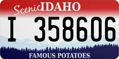 ID license plate I358606