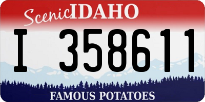 ID license plate I358611