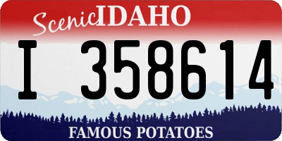 ID license plate I358614
