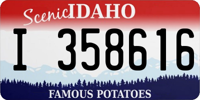 ID license plate I358616