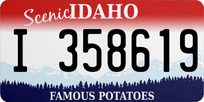 ID license plate I358619
