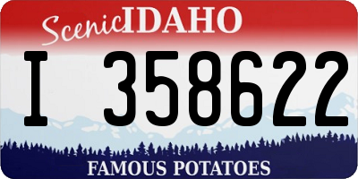 ID license plate I358622