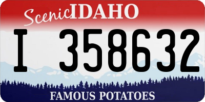 ID license plate I358632