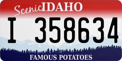 ID license plate I358634