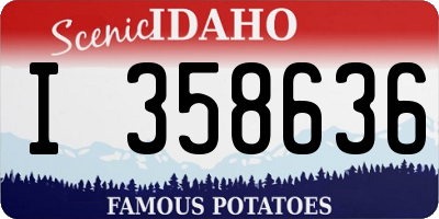 ID license plate I358636