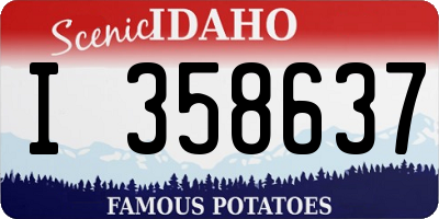 ID license plate I358637
