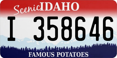 ID license plate I358646