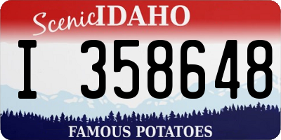 ID license plate I358648