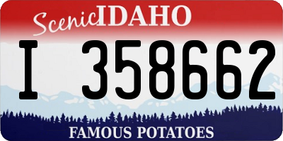 ID license plate I358662
