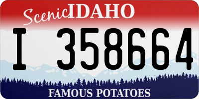 ID license plate I358664