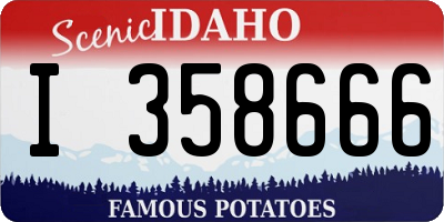 ID license plate I358666