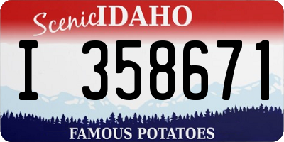 ID license plate I358671