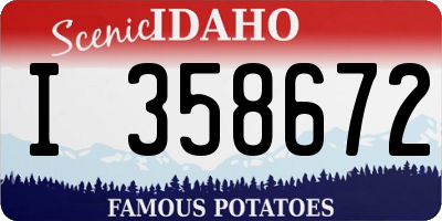 ID license plate I358672