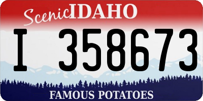 ID license plate I358673
