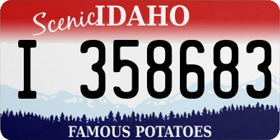 ID license plate I358683