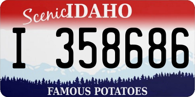 ID license plate I358686