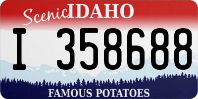 ID license plate I358688