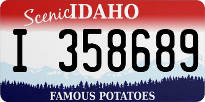 ID license plate I358689