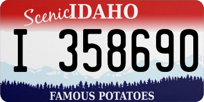 ID license plate I358690