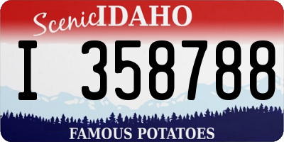 ID license plate I358788