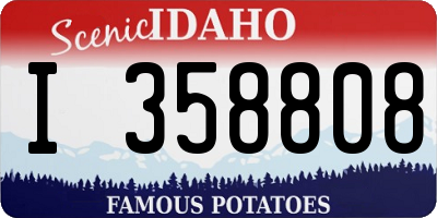 ID license plate I358808