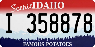 ID license plate I358878